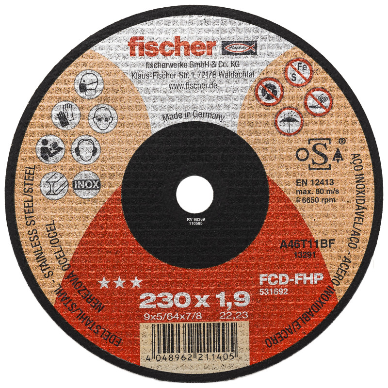 Tarcza tnąca fischer FCD-FHP 230 x 1,9 x 22 plus