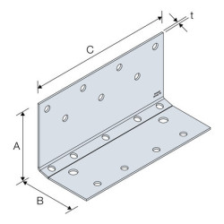 Złącza kątowe do (CLT) AB255SSH - Simpson Strong-Tie