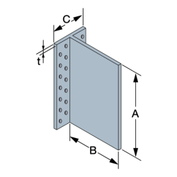 Aluminiowy wieszak belki BTALU - Simpson Strong-Tie