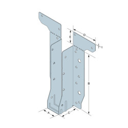 Uniwersalny wieszak belki dwuteowej EWH - Simpson Strong-Tie