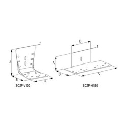 Złącze dwuczęściowe do ścian prefabrykowanych SC2P - Simpson Strong-Tie