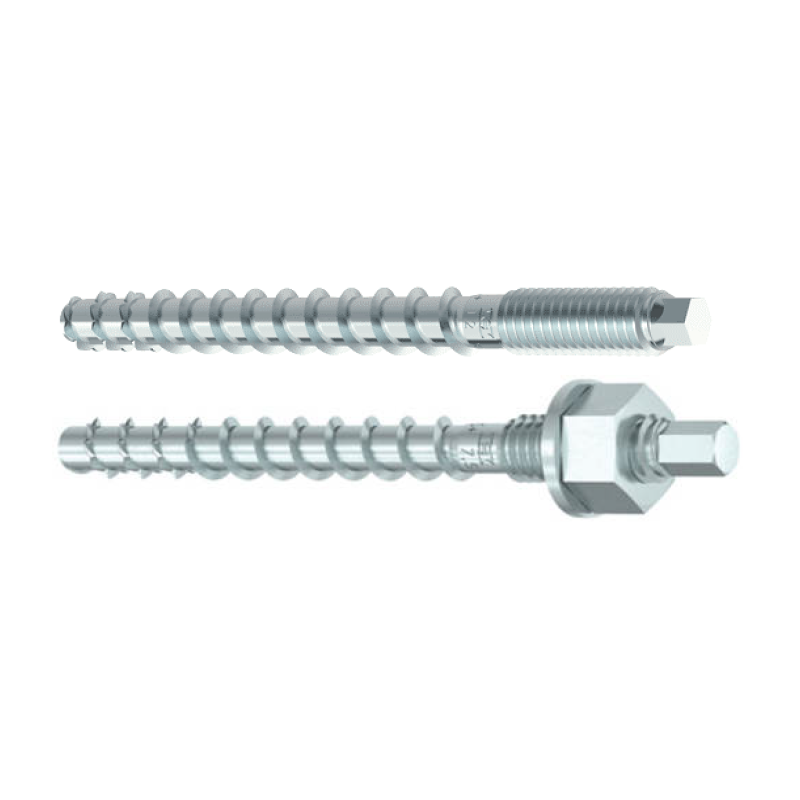 Szpilka MULTI-MONTI-plus z gwintem metrycznym, w komplecie z podkładką i nakrętką, uchwyt sześciokątny - MMP-V